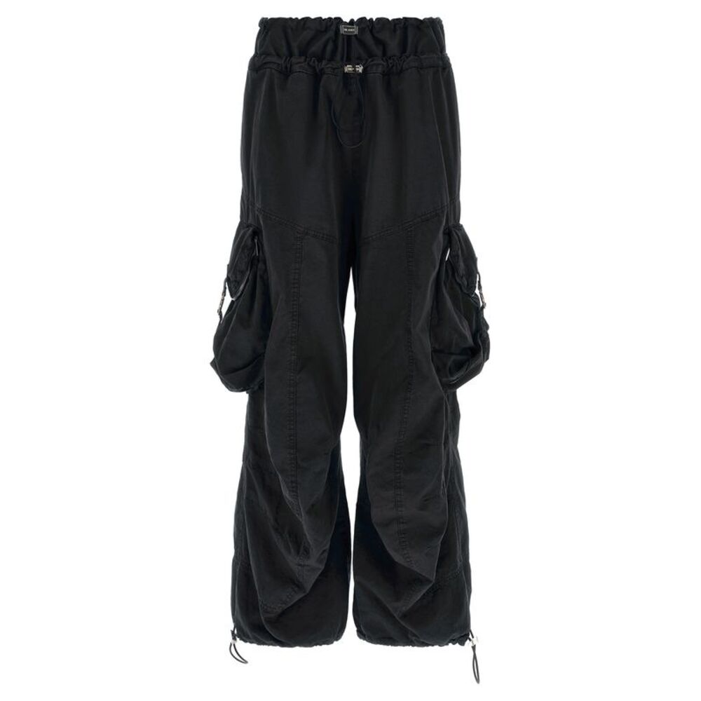 The Attico Black Cotton Cargo Women's Pants